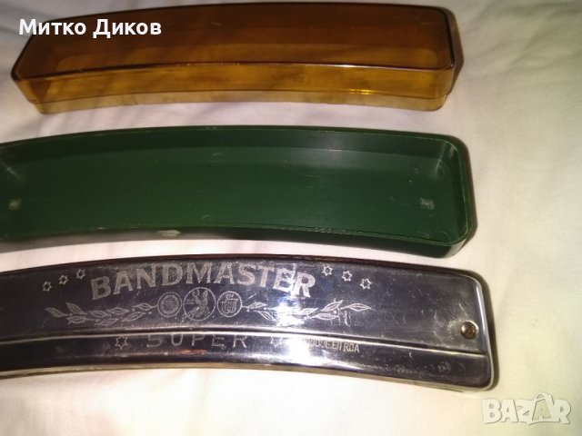 Хармоника Harmonica BANDMASTER SUPER MADE IN GDR ГДР 48 дупки свири перфектно винтидж 1960-70г