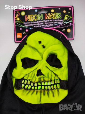 Неонова маска череп за Halloween Party Хелоуин , снимка 5 - Други - 38150336
