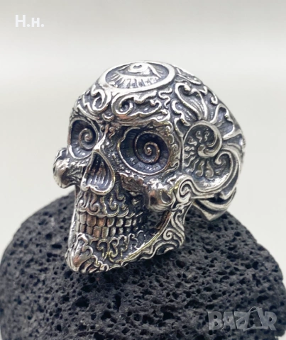 Масивен Сребърен пръстен, снимка 9 - Пръстени - 54117466