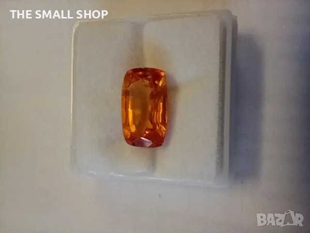 Оранжев сапфир 6,25 карата със сертификат, снимка 5 - Други - 48240446