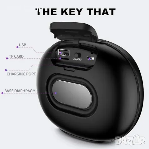 Bluetooth високоговорител, преносим високоговорител, снимка 2 - Bluetooth тонколони - 48777032