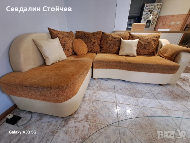 Ъглова мека мебел, снимка 3 - Дивани и мека мебел - 53928735
