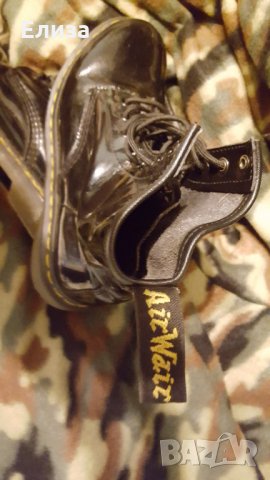 ОРИГИНАЛНИ лачени кубинки DR MARTENS 8дупки, снимка 3 - Дамски боти - 31826473