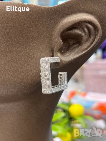 обеци от висококачествена стомана ysl saint laurent , снимка 7 - Обеци - 52907642