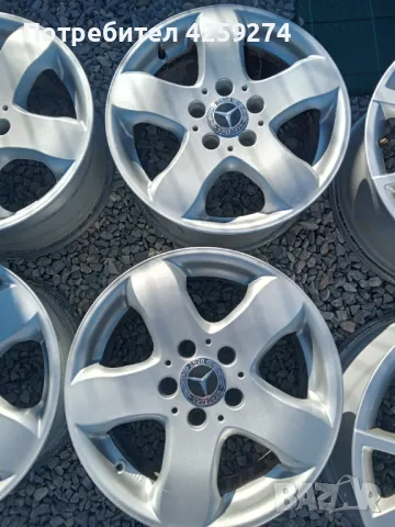 Алуминиеви джанти за Мерцедес16 цола 5x112 7.5J ЕТ38, снимка 2 - Гуми и джанти - 47496233