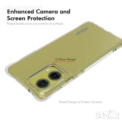 Motorola Moto G85 5G Удароустойчив ENKAY Силиконов Калъф и Протектор, снимка 3 - Калъфи, кейсове - 53162013