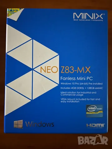 Мини компютър MiniX NEO Z83-4 MX 4GB 128GB