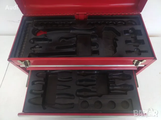 Кутия за инструменти с 2 чекмеджета. За съхранение на инструменти. Горен отваряем капак, оборудвана , снимка 6 - Куфари с инструменти - 50114171