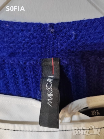 Marc Cain алпака турско синьо жилетка, снимка 7 - Жилетки - 52774080