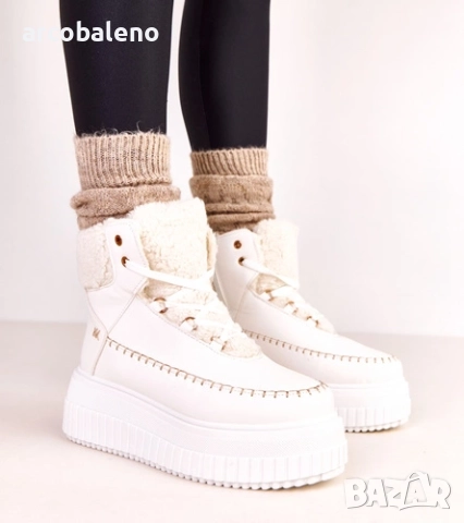 Дамски изолирани боти до глезена на платформа Lorraine, 3цвята , снимка 2 - Дамски боти - 52167015