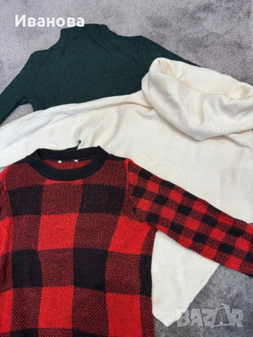 Подарявам 3 бр дамски пуловери, снимка 2 - Блузи с дълъг ръкав и пуловери - 53130910