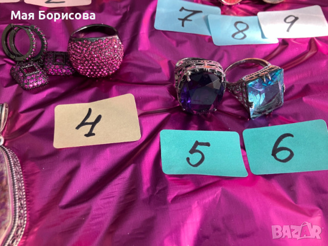 Сребърни бижута с естествени камъни, снимка 3 - Пръстени - 52493097