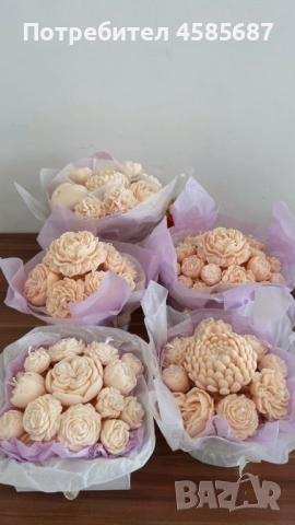 Продава цветя от соев восък натурален, снимка 6 - Декорация за дома - 51609753