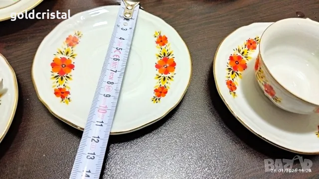стар български порцелан чашки за кафе барок , снимка 7 - Антикварни и старинни предмети - 48841248