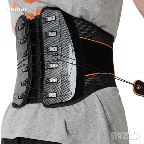 Поддържащ колан за гръб Bearhug - Регулируема лумбална скоба за гръб, снимка 4 - Корсети, колани и коректори - 49066377