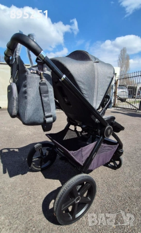 Количка Venicci Upline Slate Grey + Кошница Britax Römer Baby Safe Pro, снимка 15 - Детски колички - 53997656