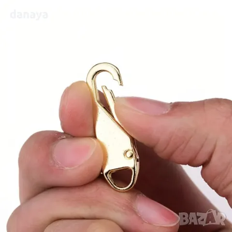 5254 Алуминиева дръжка за цип сменяемо карабинерче, снимка 4 - Други стоки за дома - 47395057