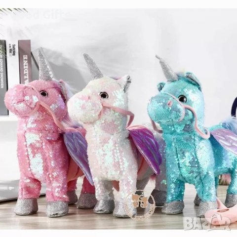 Магически ходещ и пеещ еднорог, снимка 2 - Плюшени играчки - 38955273