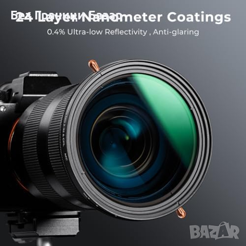 Нов Професионален ND2-32 CPL Филтър за Фотография 72mm K&F Concept, снимка 5 - Чанти, стативи, аксесоари - 44611482