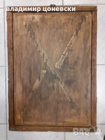 Стара много голяма икона,религия,стара картина, снимка 7 - Антикварни и старинни предмети - 49242336