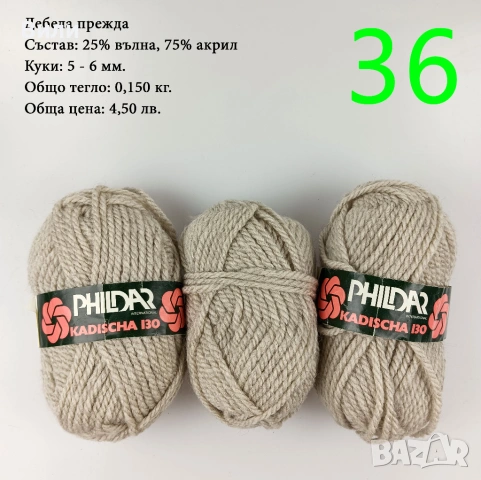 Евтини прежди в малки количества - нови и остатъци , снимка 12 - Други - 52029790