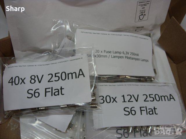 Крушки сулфидни 6V,8V и 12V за vintage receivers Marantz,Pioneer,Akai,Technics и др. , , снимка 5 - Декове - 38638411