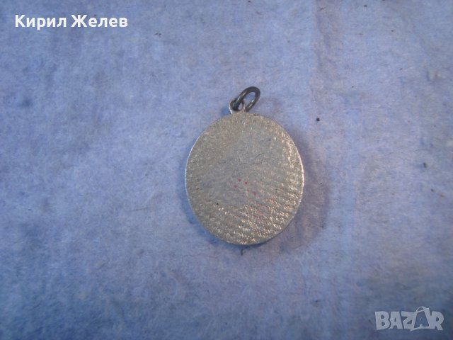 СТАРА РЕТРО ПОСРЕБРЕНА КАТОЛИЧЕСКА ИКОНКА НАГРЪДНА РЕЛИГИОЗЕН МЕДАЛЬОН 14187, снимка 3 - Антикварни и старинни предмети - 36950559