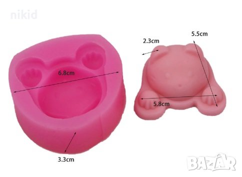 3D Коте и лапи силиконов молд форма фондан шоколад гипс сапун, снимка 2 - Форми - 37044857
