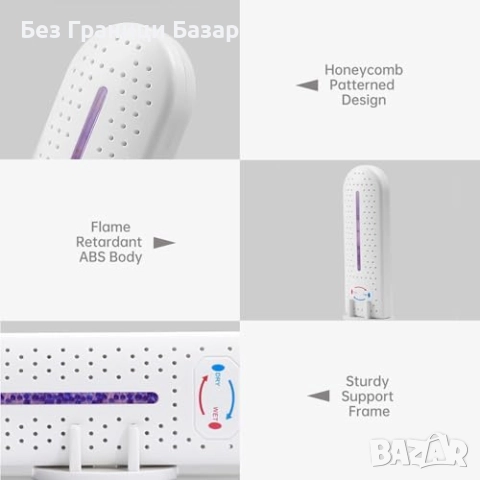 Нов Мини влагоуловител с индикатор и USB зареждане за гардероби шкафове, снимка 4 - Други стоки за дома - 52003174
