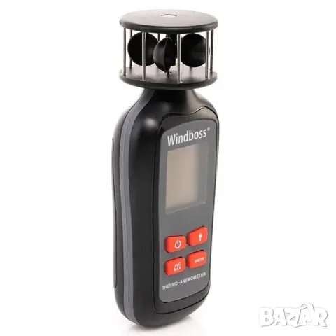Ветромер Windboss Thermo-Anemometer с калъф , снимка 2 - Водни спортове - 56443353