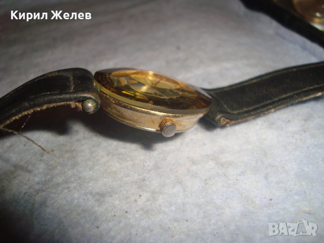RICARDO Cristal WATER PROOF JAPAN QUARTZ 18K GOLD PLATED КАИШКА ЕСТ. КОЖА ЯПОНСКИ ЧАСОВНИК 26785, снимка 15 - Дамски - 36692857