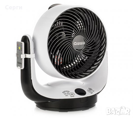 Настолен вентилатор SONNENKÖNIG, Функция нощно осветление, Р-ри 32.5x22x34.7cm, Бял  , снимка 2 - Други - 30392546