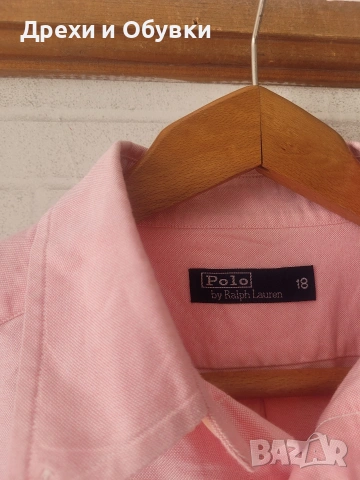Нова розова риза POLO RALPH LAUREN , снимка 11 - Ризи - 54340687