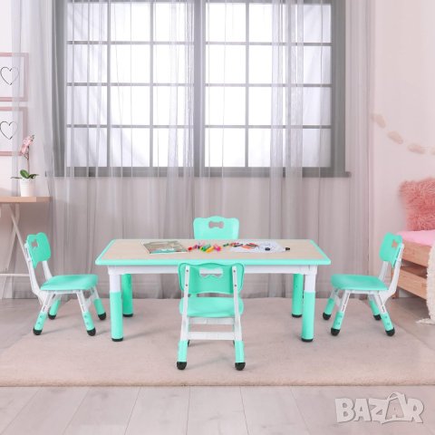Детски комплект маса с 4 стола ZC-ZYZH-02, снимка 9 - Мебели за детската стая - 42839607