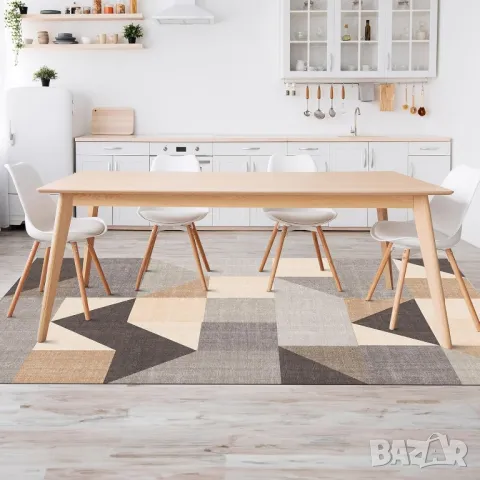 200х300 модерен килим с къс косъм и неплъзгаща подложка. Перящ се в пералня , снимка 3 - Килими - 50332511