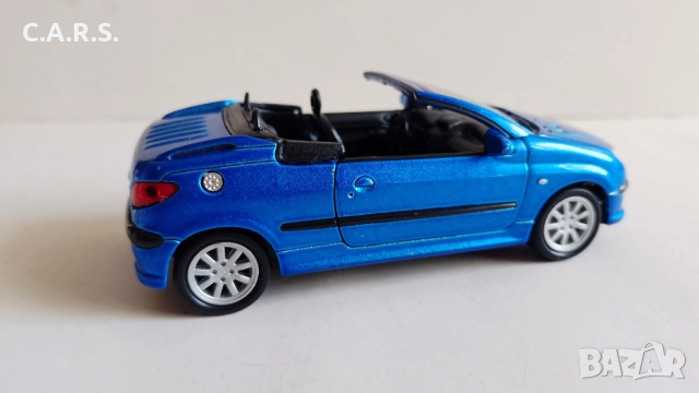 Peugeot 206 CC Cabrio Welly - Мащаб 1:34-39, снимка 5 - Колекции - 52904452