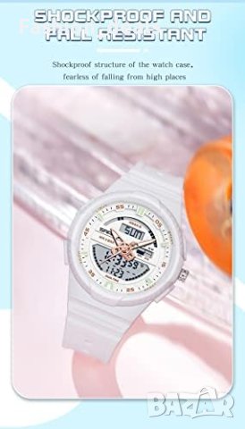 Нов Дамски Водоустойчив часовник спортен цифров Подарък Момичета Жени, снимка 2 - Дамски - 42023338