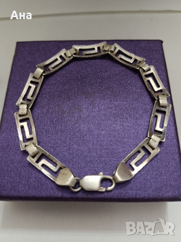 Красива масивна сребърна гривна Версаче , снимка 1