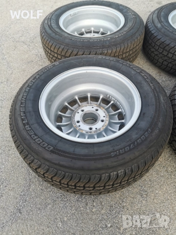 Mercedes W123 original алуминиеви джанти с гуми 205/70 R14 от германия, снимка 8 - Гуми и джанти - 52930536
