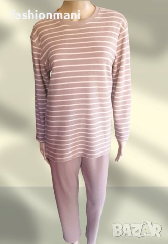 Ватирана памучна пижама - код 713, снимка 1 - Пижами - 38755520