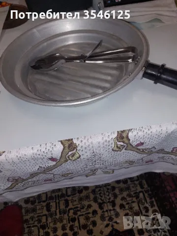 Грил тиган +щипка лъжица за сервиране, снимка 1