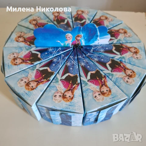 Торта от картон Замръзналото кралство Frozen, снимка 3 - Други - 50818455
