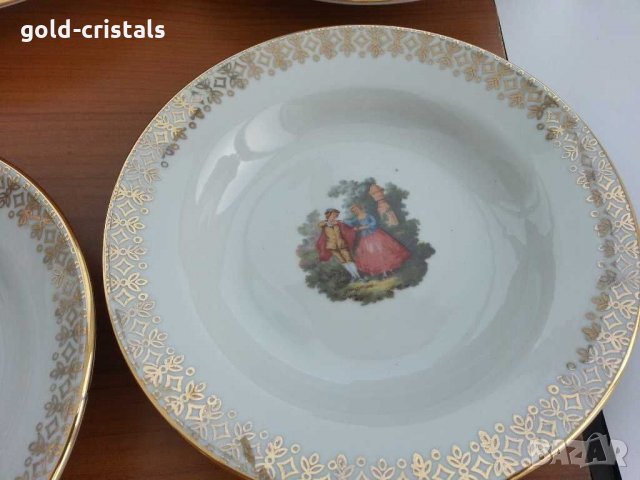 Стар български порцелан  с позлата Видин , снимка 3 - Антикварни и старинни предмети - 29363988