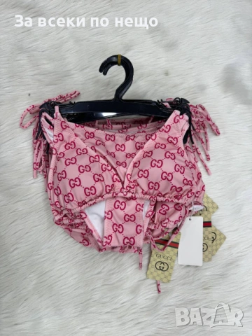 Gucci Розов Дамски Бански С 2 Части👙Дамски Бански С Две Части В Розов Цвят Гучи Код SK1322