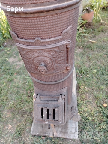 Стара красива чугунена колонна печка -Виена/Австрия 1900г., снимка 7 - Антикварни и старинни предмети - 51548373