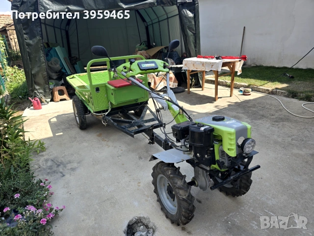 Мотоблог с ремарке и инвентар