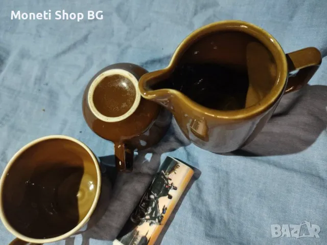 2 бр. чаши за кафе и каничка, снимка 2 - Прибори за хранене, готвене и сервиране - 48840806