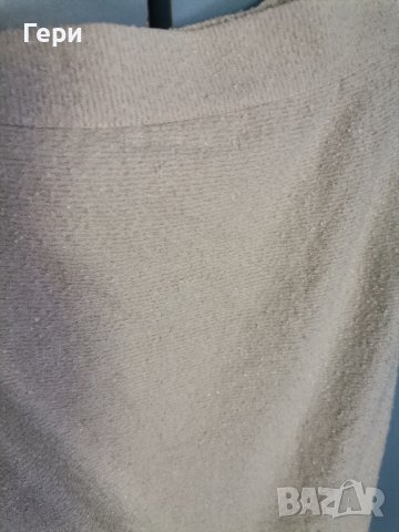 Плътна дамска пола в екрю, снимка 1