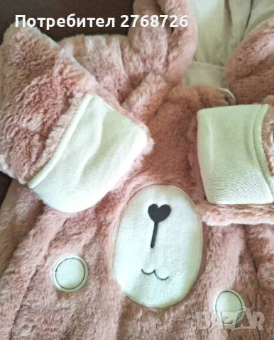 Нови дебели и пухкави ромпъри "меченце, снимка 2 - Бодита за бебе - 47955873