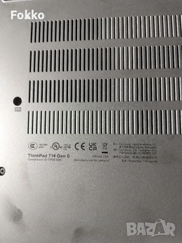 The Lenovo ThinkPad T14 Gen 6 model (with part number 21QG0021BM), снимка 5 - Лаптопи за работа - 55732896